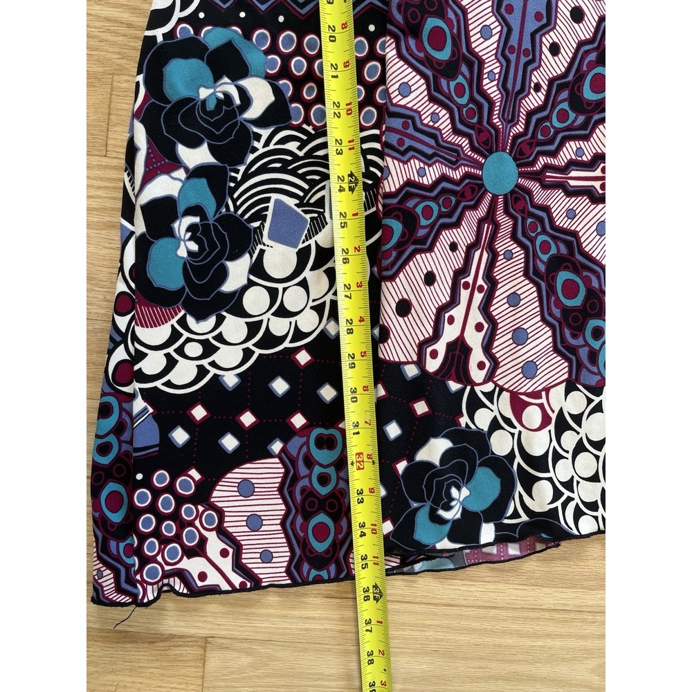 Vintage Volume One Geometric Floral Dress 90s Retro Bold Statement 8 - Picture 7 of 10